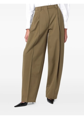 THELATEST pleated-front balloon trousers - Green
