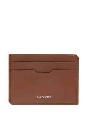 Lanvin logo-print cardholder - Brown