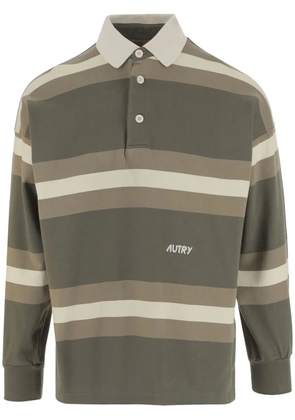 Autry striped cotton polo shirt - Green