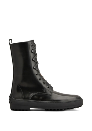 Tod's leather boots - Black