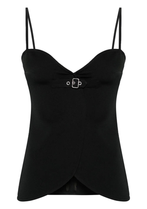 Courrèges Ellipse twill top - Black