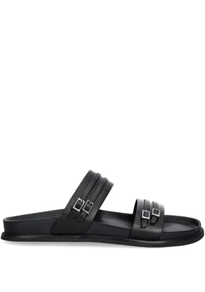 VAGABOND Effie buckle-detail leather sandals - Black