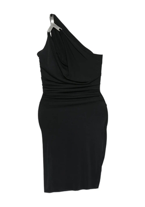 Rick Owens Lilies one-shoulder draped dress - Black