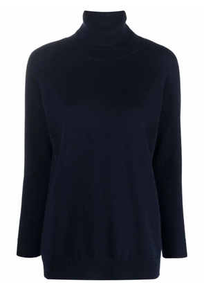 Drumohr roll neck cashmere jumper - Blue