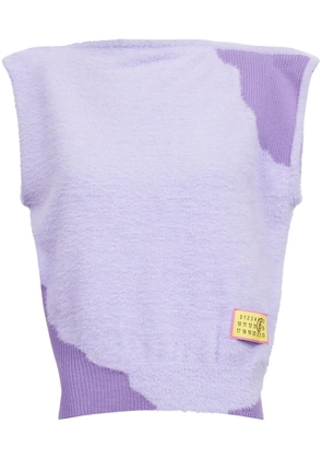 MM6 Maison Margiela boat-neck sleeveless top - Purple