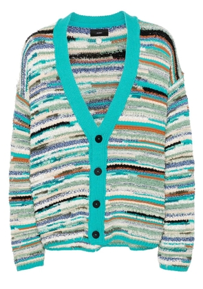 Alanui Madurai striped cardigan - Blue