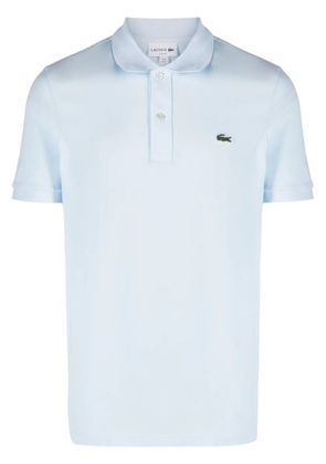 Lacoste logo-patch cotton polo shirt - Blue