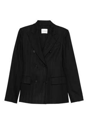 THE ANDAMANE pinstriped double-breasted jacket - Black