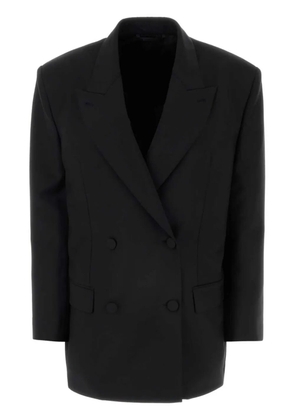 Givenchy double-breasted wool-blend blazer - Black