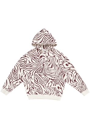 COUNTY OF MILAN logo-embroidered hoodie - White