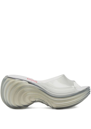 Diesel x Melissa platform swirl sandals - Grey