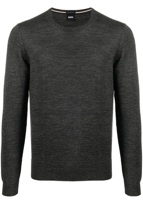BOSS crew neck pullover sweater - Grey