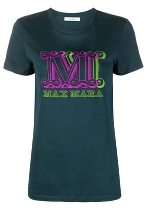 Max Mara logo-print cotton T-shirt - Green