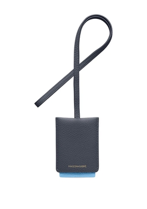 MAISON de SABRÉ leather ID lanyard - Grey