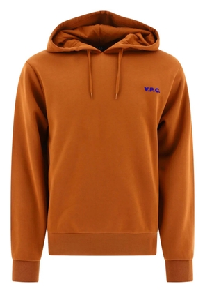A.P.C. VPC-print cotton hoodie - Orange