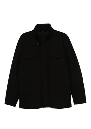 Fay toggle-fastening flap-pocket jacket - Black