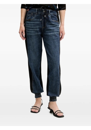 Desigual logo patch jeans - Blue