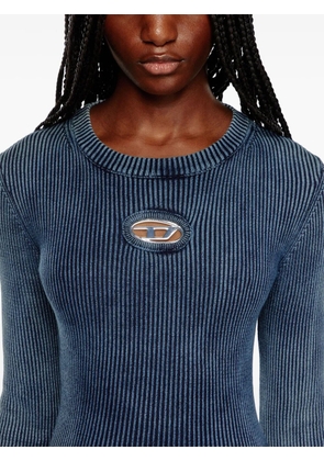 Diesel M-Anchor-A cut-out ribbed top - Blue