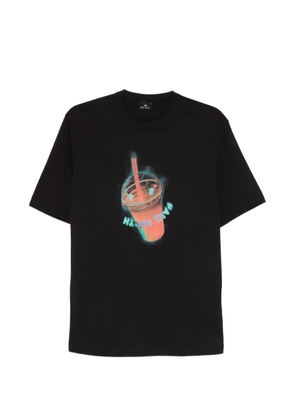 PS Paul Smith drink-print T-shirt - Black