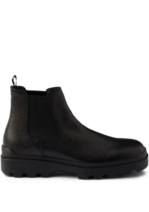 Prada elastic-panelled rubber-sole boots - Black