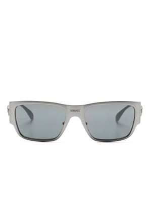 Versace Eyewear Medusa-plaque rectangle-frame sunglasses - Silver