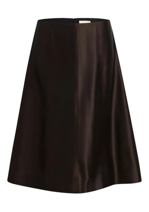 KHAITE Nania A-line skirt - Black