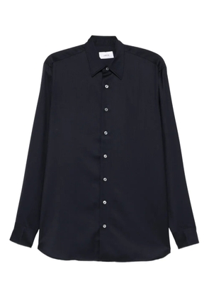 Lardini long-sleeve wool shirt - Blue