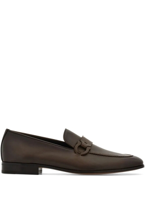 Ferragamo Gancini loafers - Brown