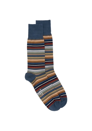 Paul Smith Munich striped socks - Blue