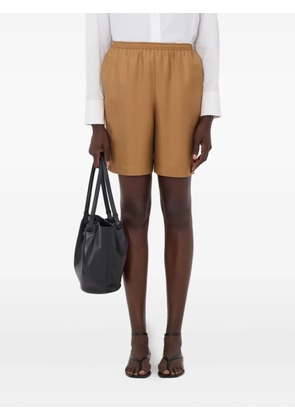 LouLou de Saison Zinia elasticated-waist shorts - Brown