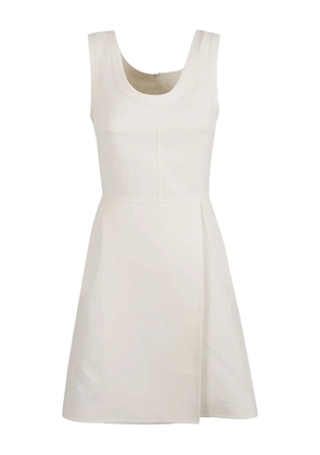 Jil Sander panelled sleeveless mini dress - Neutrals
