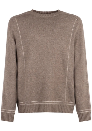 Giorgio Armani ribbed knit sweater - Neutrals