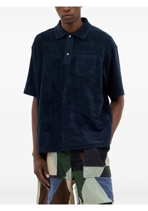 Engineered Garments terry-cloth polo shirt - Blue