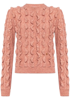 Moschino logo-plaque sweater - Pink