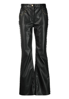 MOSCHINO JEANS stud-detail mid-rise trousers - Black