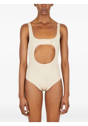 Courrèges cut-out bodysuit - Neutrals