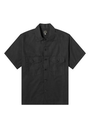 Needles Fatigue short-sleeve flap-pockets shirt - Black