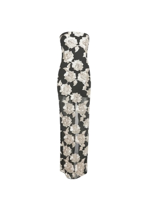 ROTATE BIRGER CHRISTENSEN floral-print maxi dress - Black