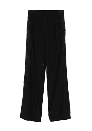 Ermanno Scervino lace-insert drawstring trousers - Black