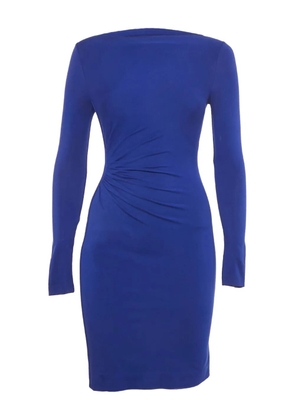 DVF Diane von Furstenberg pleat-detail mini dress - Blue