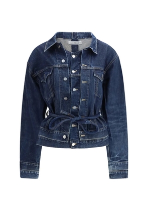 E.L.V DENIM belted ridley double jacket - Blue