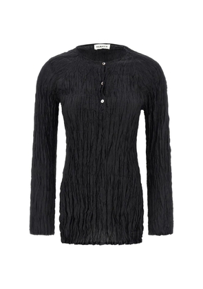 P.A.R.O.S.H. crinkle-design blouse - Black
