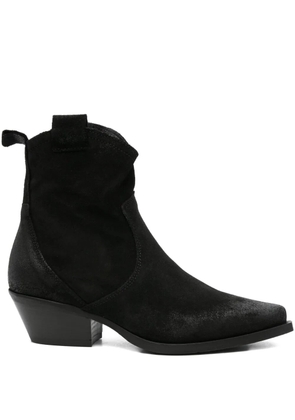 Metisse 50mm Texan pointed-toe zip boots - Black