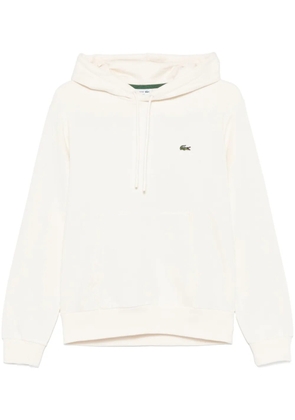 Lacoste crocodile-patch hoodie - Neutrals