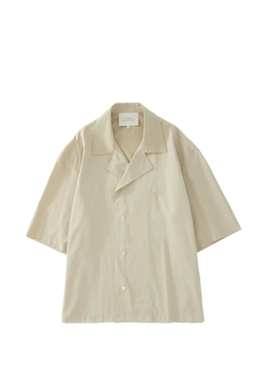 Studio Nicholson wrapped placket loca shirt - Neutrals