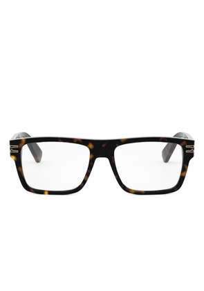 Bvlgari rectangle-frame glasses - Brown