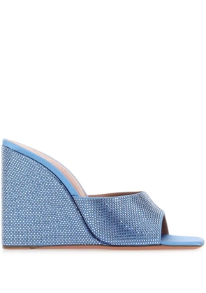 Amina Muaddi 95mm Lupita sandals - Blue