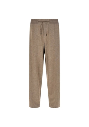 BOSS X Aston Martim logo-patch trousers - Brown