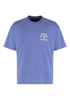 Represent logo-print cotton T-shirt - Purple