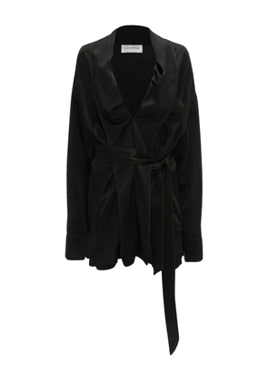 Victoria Beckham wrap-design mini dress - Black